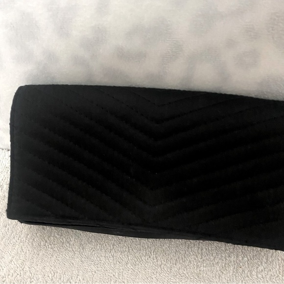 Neiman Marcus Women Evening Bag Envelope Clutch Purse Black EUC - Picture 4 of 8